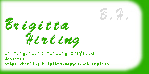 brigitta hirling business card